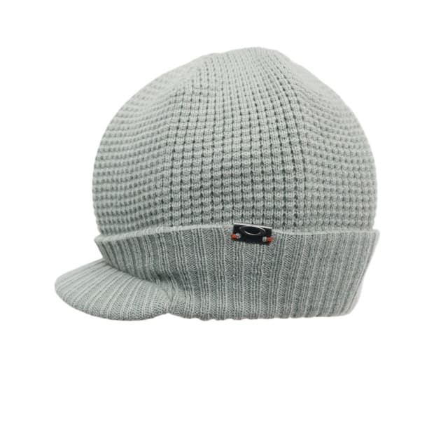 Oakley 오클리 빈티지 메탈 로고 와플 니트 챙 비니 (Free)