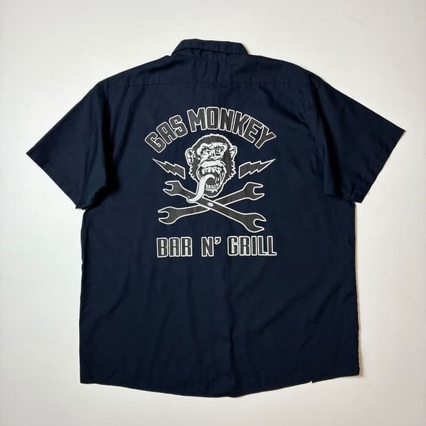 Selected 00's 빅프린팅 반팔 코튼 셔츠 PN9489