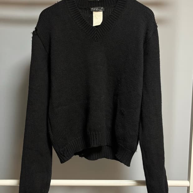 아네스베 옴므 디스트레스트 니트