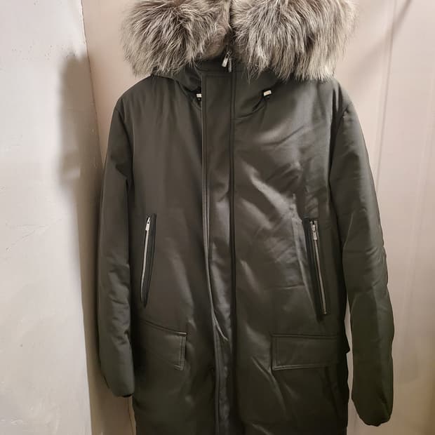 질스튜어트 폭스퍼 구스다운 롱패딩