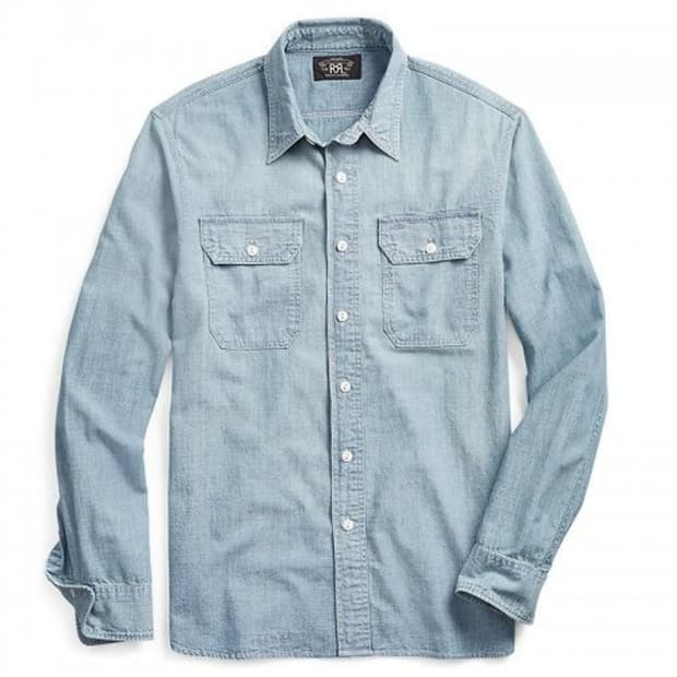 RRL 더블알엘 샴브레이 워크 셔츠  M