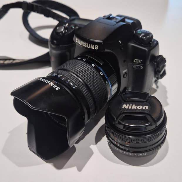 작례O 삼성 gx 10 단렌즈 줌렌즈 세트 디지털카메라 빈티지 디카