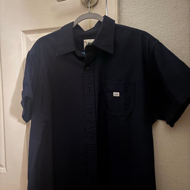 Lee 반팔 셔츠 네이비