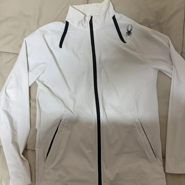 스파이더 냉감 트리코트 셋업 집업 화이트M