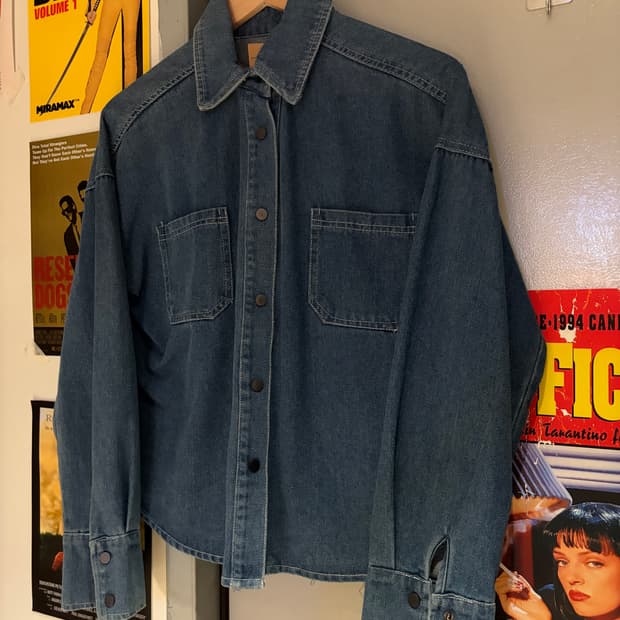 빈티지 데님 셔츠자켓