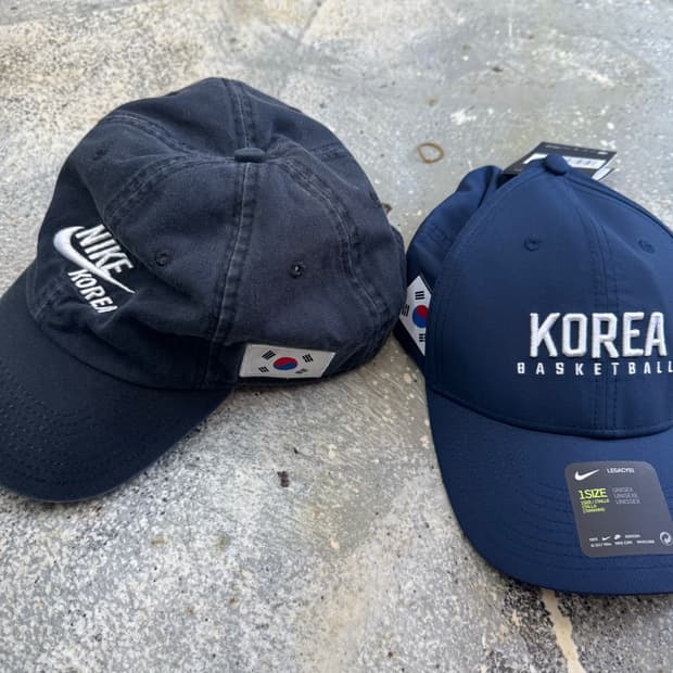 나이키 코리아 패치 팀코리아 베스킷볼 모자 볼캡 러거시 일괄