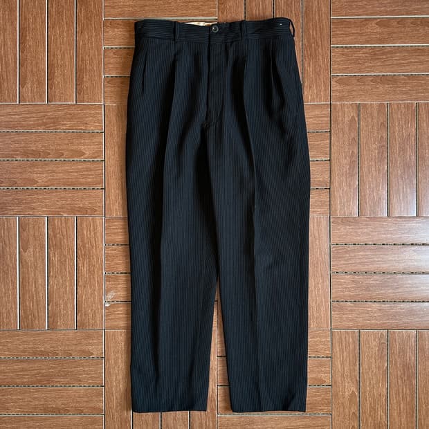 ~80‘s Euro pin striped dress work pants