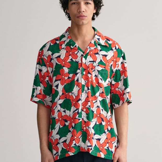 GANT 플로라프린트 반팔셔츠 XL