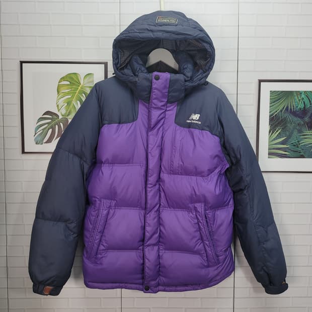 뉴발란스 올드스쿨 오리털 구스다운 패딩 점퍼 재킷 L/100사이즈