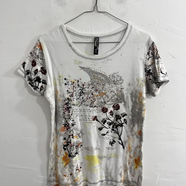 vanilla sugar y2k printing top