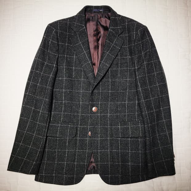'10s ZIOZIA Windowpane Check Blazer