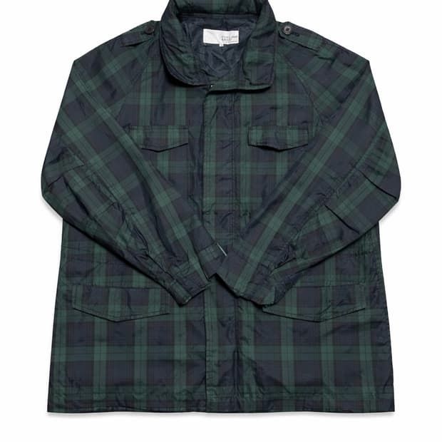 JPN UNITED ARROWS 핑크라벨 체크 바람막이 M