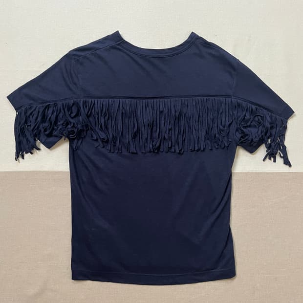 사카이 프린지 티셔츠 sacai luck fringe t shirt