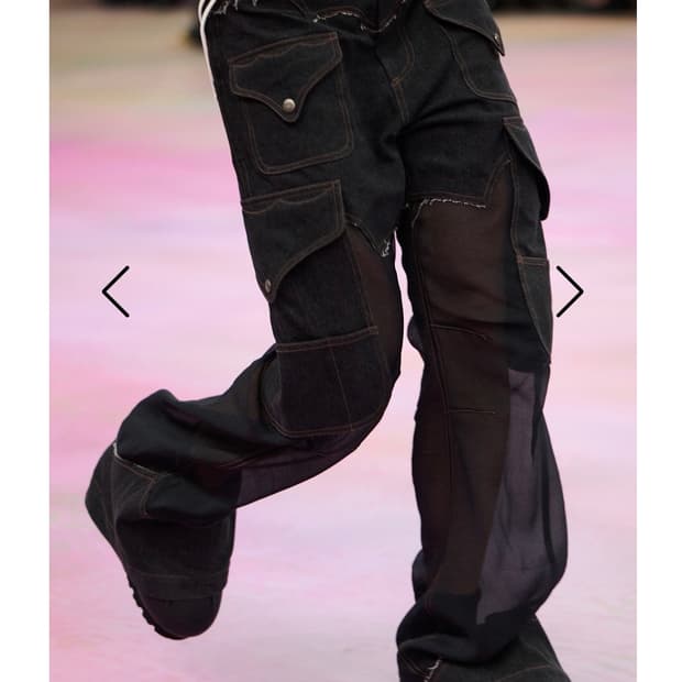 앤더슨벨 팬츠 DENIM SHEER CARGO PANTS