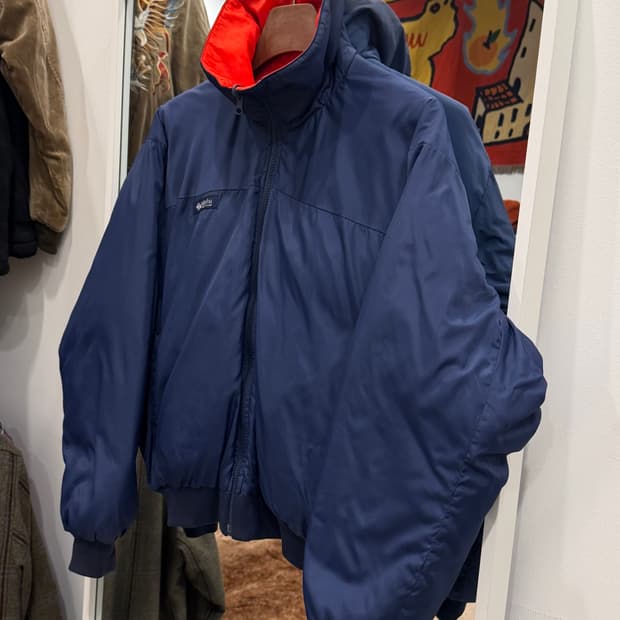 90s Columbia 컬럼비아 리버서블 덕 다운 푸퍼 자켓