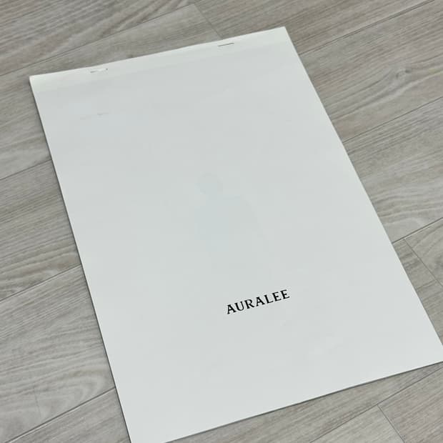 오라리 auralee 19ss 룩북 카탈로그