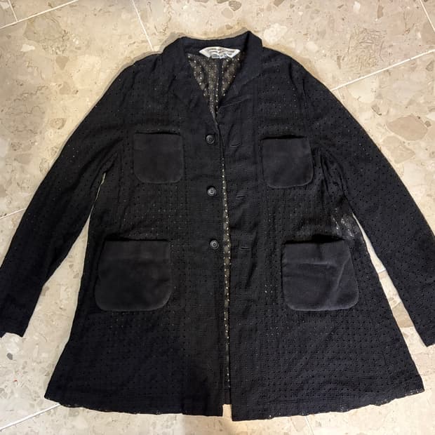 꼼데가르송 레이스자켓