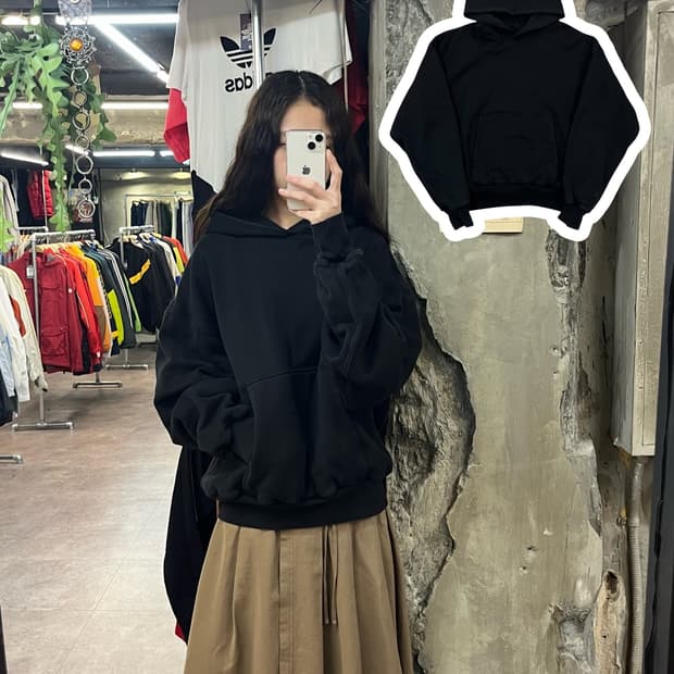 이지 YZY 후드티 블랙 L #csz1754