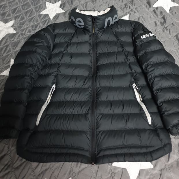 뉴발란스 키즈 덕다운 경량패딩 블랙 (145)