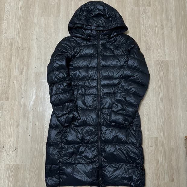 네파 덕다운 후드 경량 롱패딩 L/100 