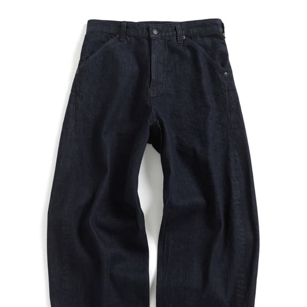 해칭룸 와이드 커브진 인디고 1사이즈