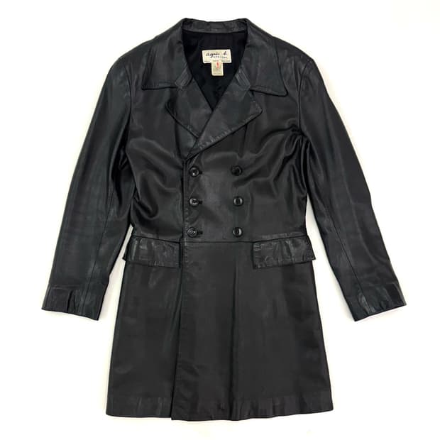 Agnes B. Special Double Leather Coat/ 1