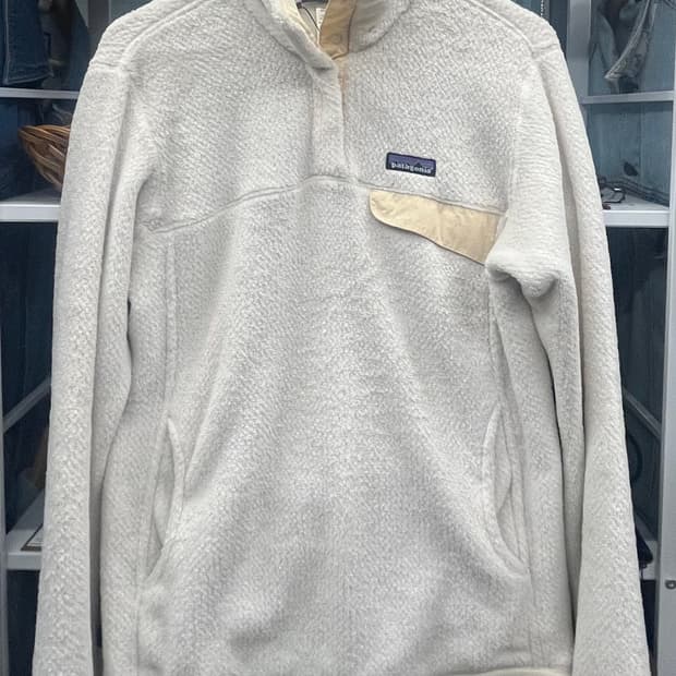 파타고니아 스냅티 플리스 풀오버 아이보리