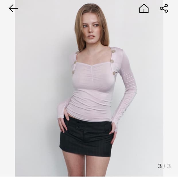 플노팔 플리즈노팔로우 Brynn Stripe Button Skirt스커트