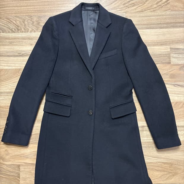 타임옴므 캐시미어 혼방 싱글 코트(블랙)