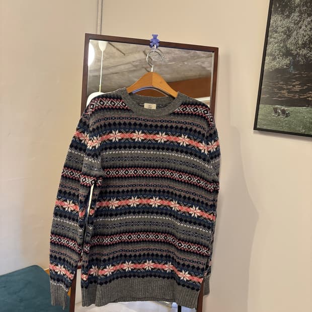 뷰티앤유스 페어아일 패턴 니트