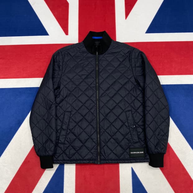 캘빈클라인 퀼팅자켓 M 실측 L 