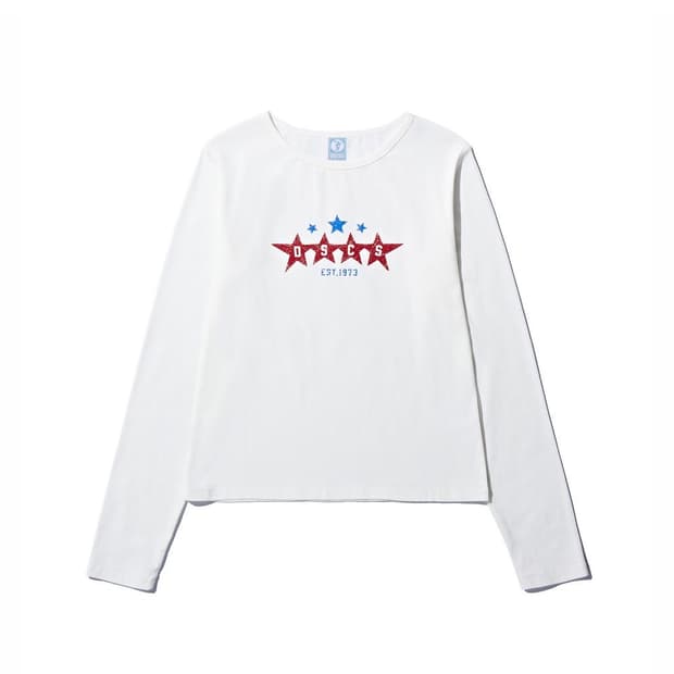 디스커스애슬레틱 우먼즈 스타 로고 롱 슬리브 티셔츠