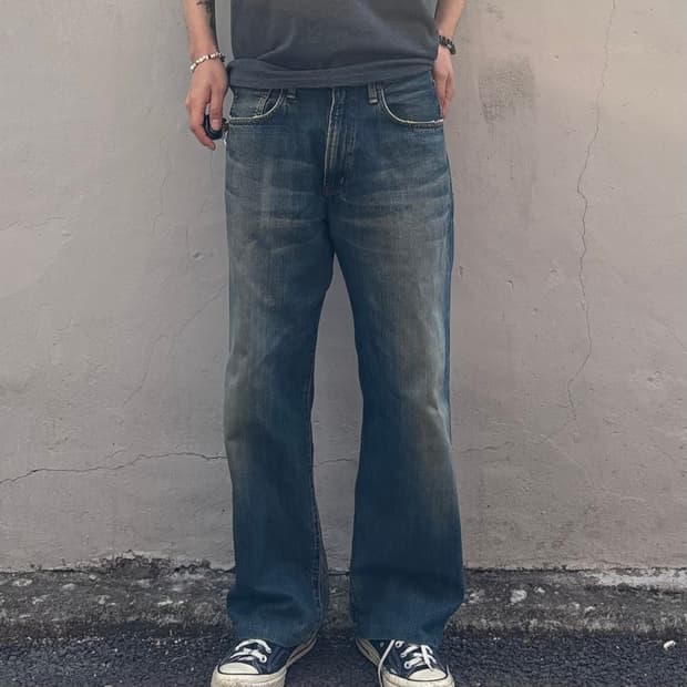 일본 에드윈 505 셀비지 데님 팬츠