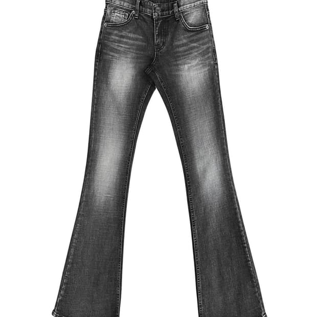 보헤미안서울 부츠컷 데님 팬츠 그레이 M