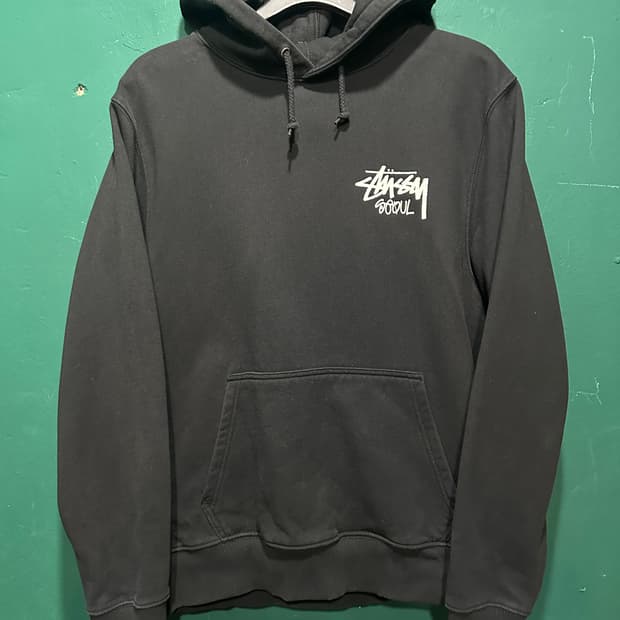 스투시서울 후드티 블랙M