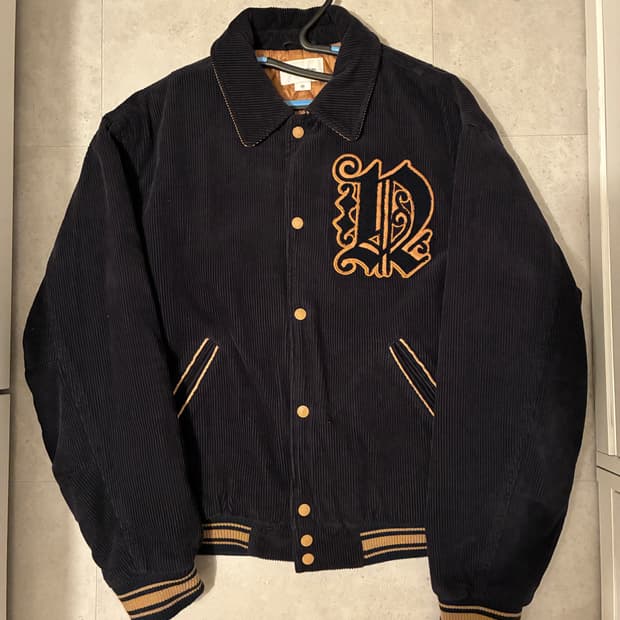 디스이즈네버댓 디네댓 코듀로이 바시티 자켓