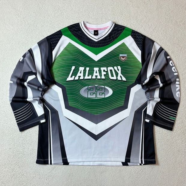 라라폭스 23ss 스포티 오버 롱 슬리브 져지 PN6879