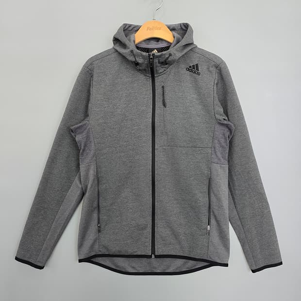 아디다스 adidas 클라이마스톰 Q1 기능성 후드 자켓 그레이 95
