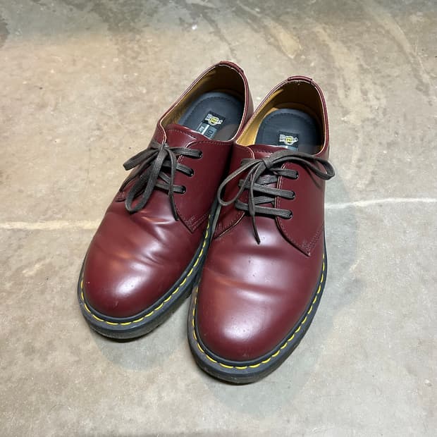 닥터마틴 1461 스무스 3홀 체리레드, 버건디 (UK8 / 270)