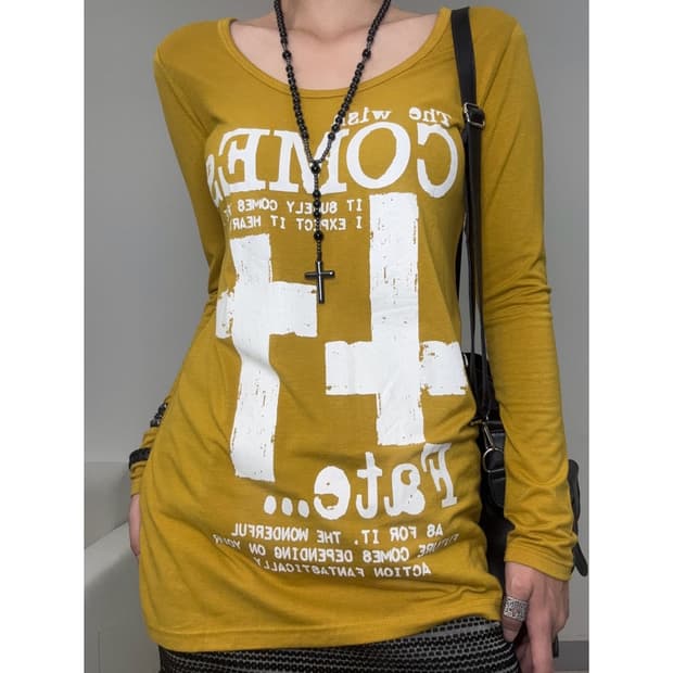 빈티지 펑크 락시크 y2k 롱슬리브