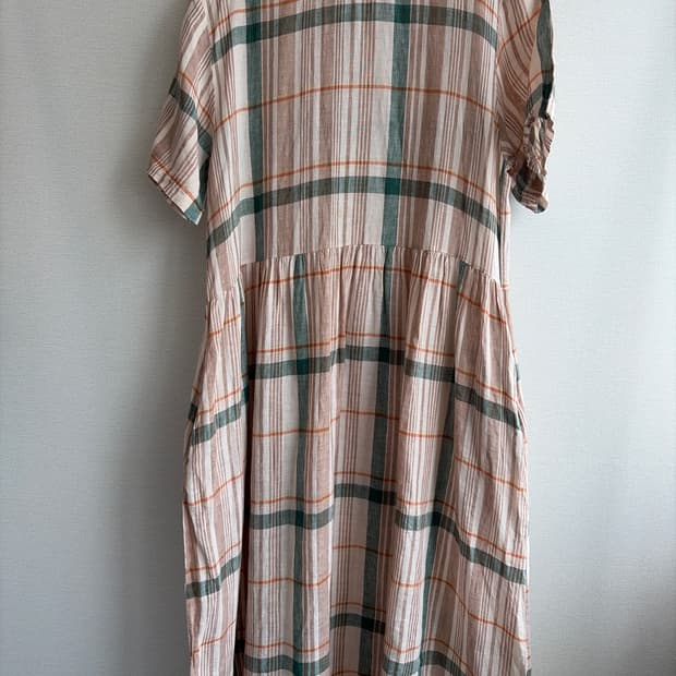 ALOHA 체크 롱 원피스