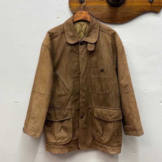 90s Intermezzo Cowhide Leather Field Jac