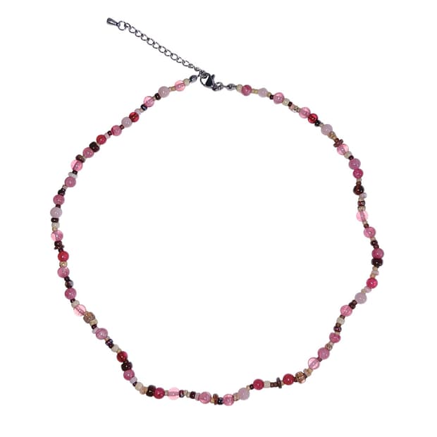 Chunky Cherry_Coral Chip Necklace