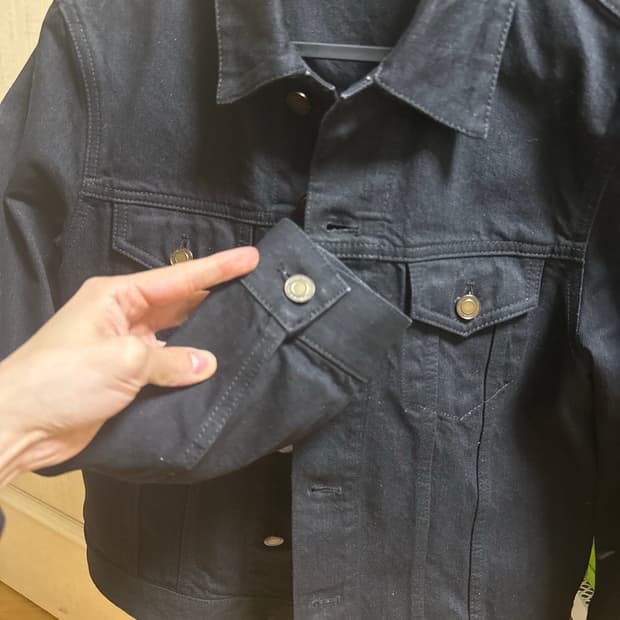 생로랑 블랙 데님 자켓 