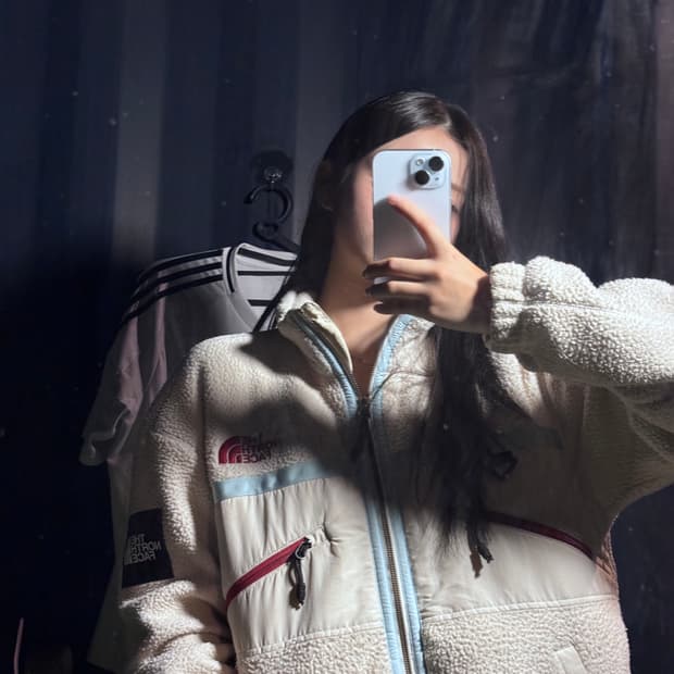 📍노스페이스 플리스 자켓 아이보리 M