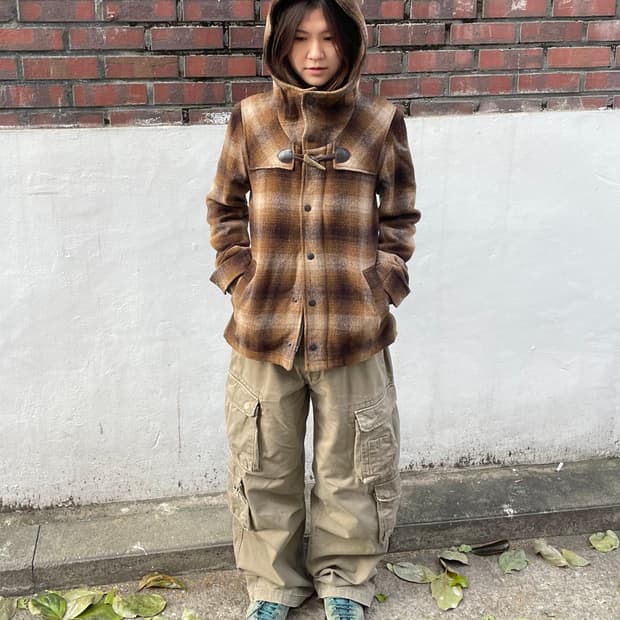 저널 스탠다드 옴브레 울 반코트