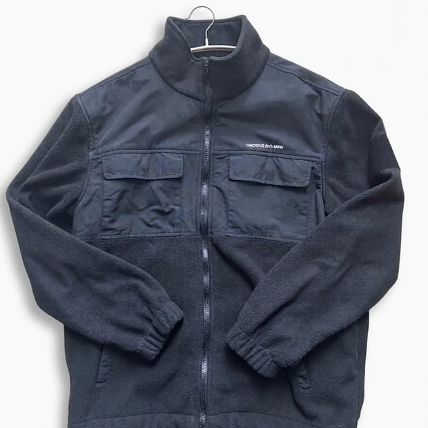 그루브라임(GROOVE RHYME) 테크 플리스 자켓 - Black L