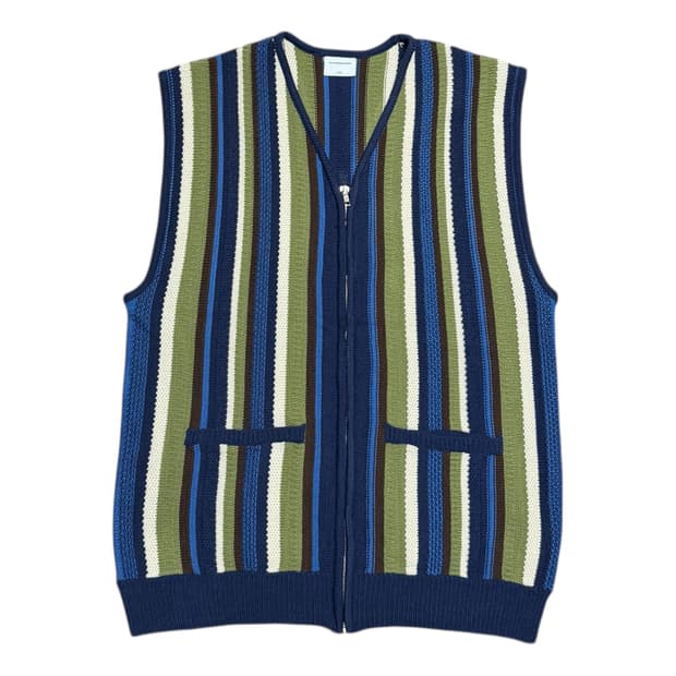 캑터스도넛마켓 버티컬 스트라이프 니트 베스트 조끼 L