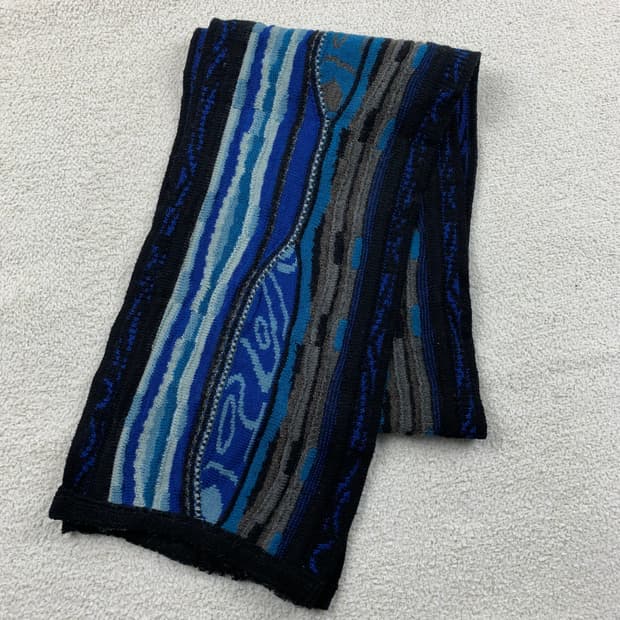 쿠지 케이블 울 머플러 목도리 스카프 