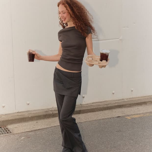 오데스 FOLDED SKIRTS OVER PANTS 스커트 팬츠